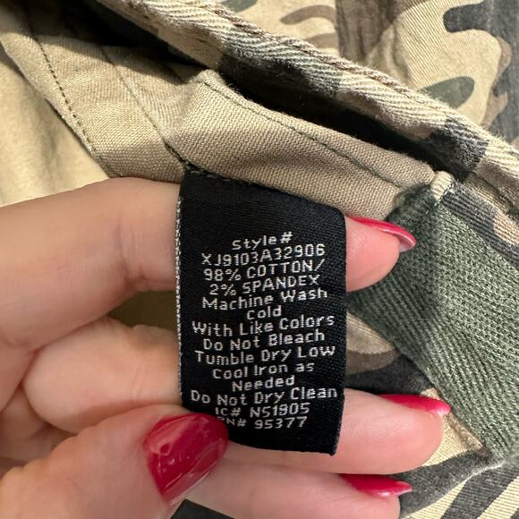 Sanctuary Jacket Womens Medium Green Camouflage Button Military Grunge Bohemian - Picture 6 of 8